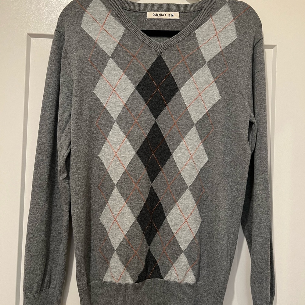 Old Navy argyle sweater